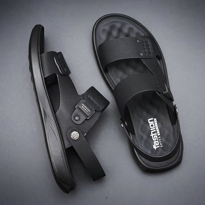 Men's Fashion Casual Breathable Cowhide Sandals