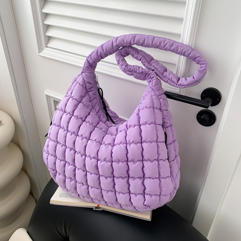 Pleated Cloud Shoulder Crossbody Bubble Bag