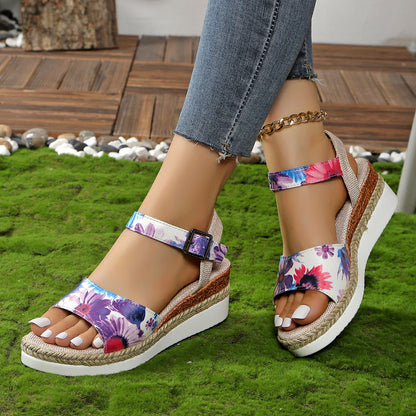 Fashion Plus Size Rope Bottom Sandals