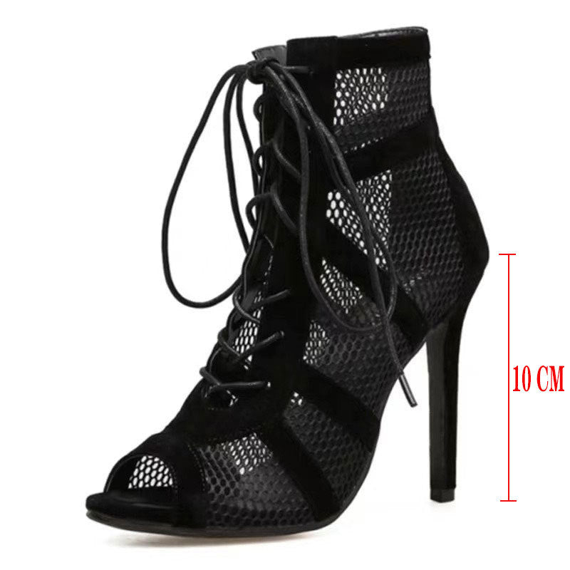 Sexy Lace-up High Heel Plus Size Shoes