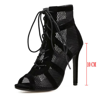 Sexy Lace-up High Heel Plus Size Shoes