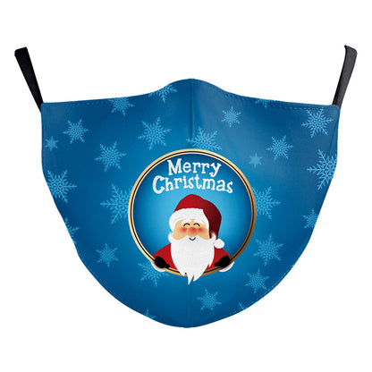 Santa Elk Digital Printing Double-layer Dust Mask