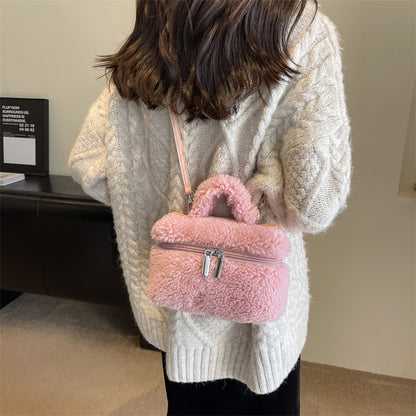 Autumn/Winter Lamb Wool Women's Plush Bag