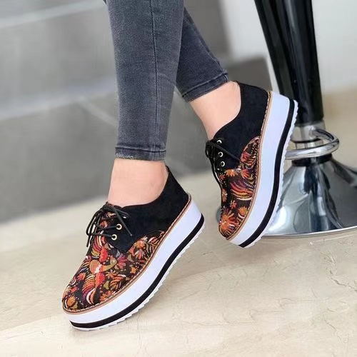 Plus Size Wedge Platform Casual Shoes