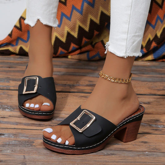 Women's Sandals High Heel Fashion Strap