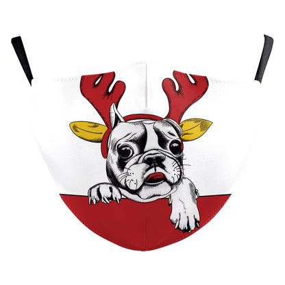 Santa Elk Digital Printing Double-layer Dust Mask