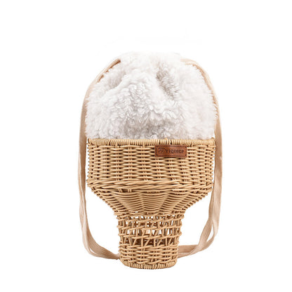 Straw Bag Rattan Handicraft Weaving Pull-belt