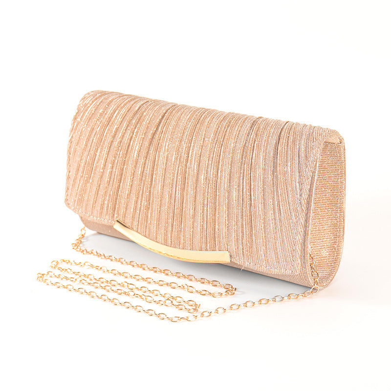 Solid Color Flap Chain Crossbody Bag