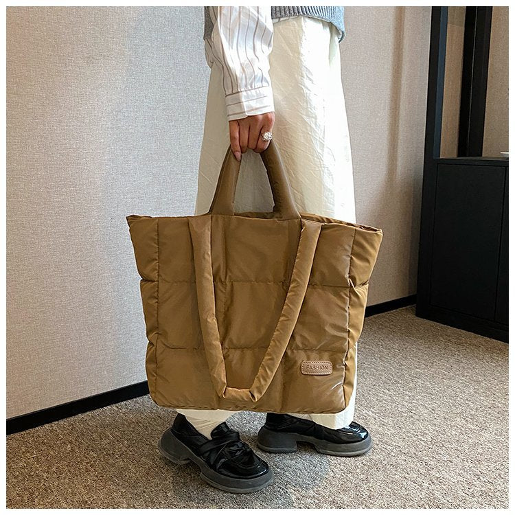 Large Capacity Cotton Jacket Shoulder Bag