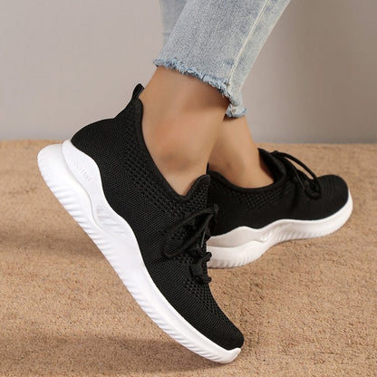 Thick Bottom Flying Woven Pullover Sneaker