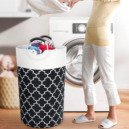 Folding Laundry Basket Home Bathroom Storage