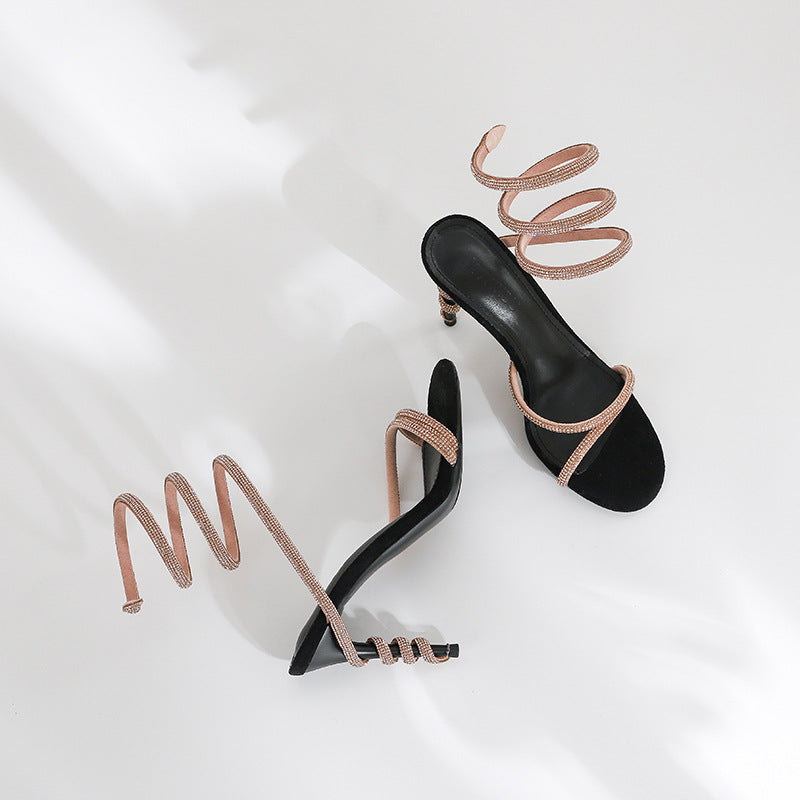 Ankle-strap Stilettos High Heel Sandals For Women