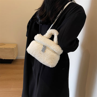 Autumn/Winter Lamb Wool Women's Plush Bag