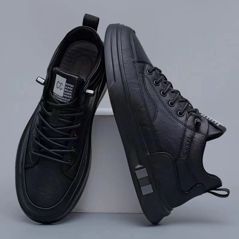 Men's Versatile Fleece-lined Casual Sneakers: Thickened Sports Shoes