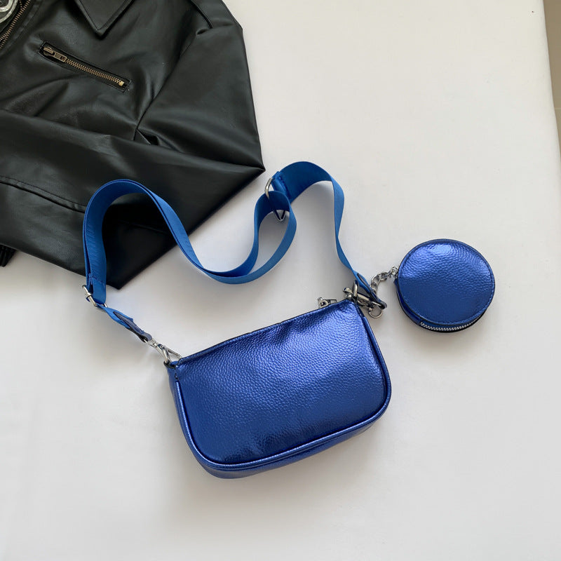 Two-piece Set Wide Strap Crossbody Bag