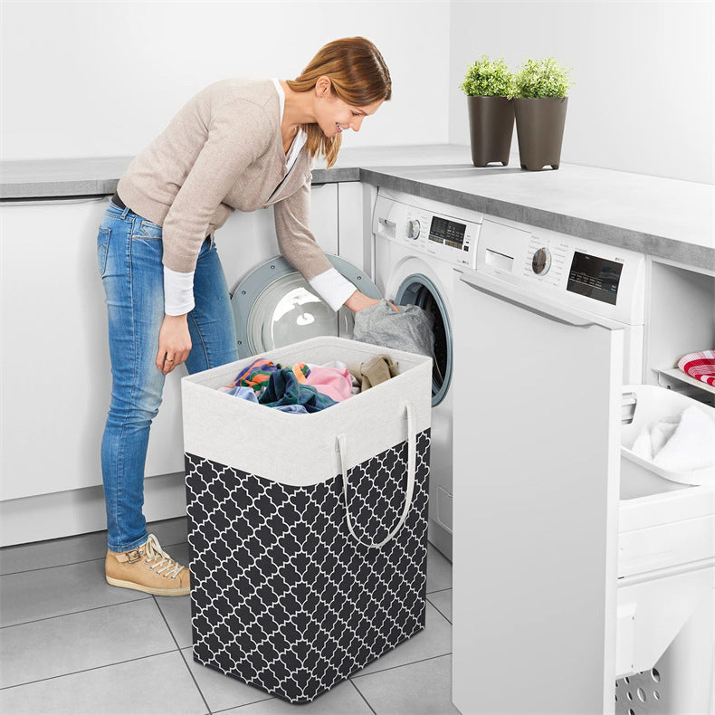 Folding Laundry Basket Home Bathroom Storage