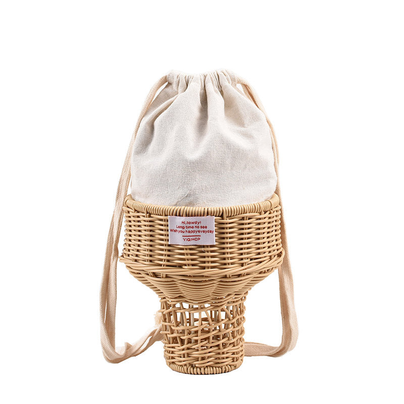 Straw Bag Rattan Handicraft Weaving Pull-belt