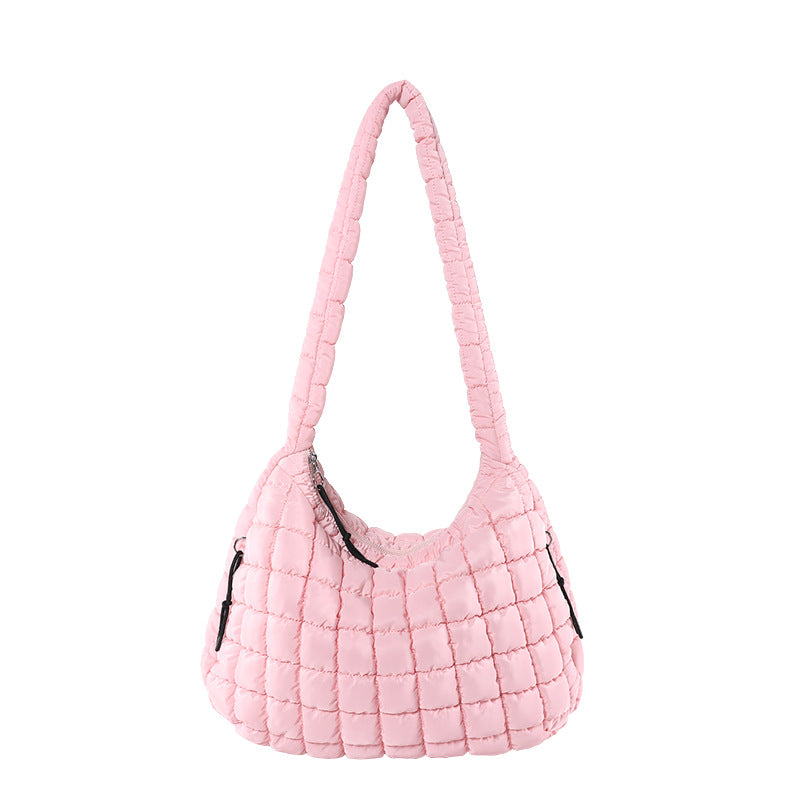 Pleated Cloud Shoulder Crossbody Bubble Bag