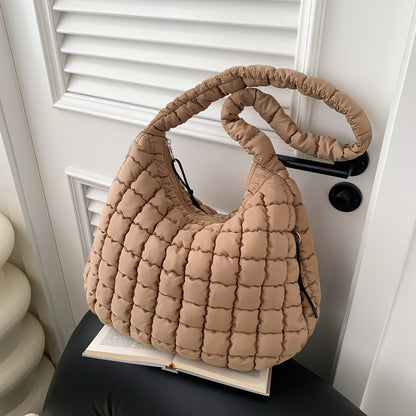 Pleated Cloud Shoulder Crossbody Bubble Bag