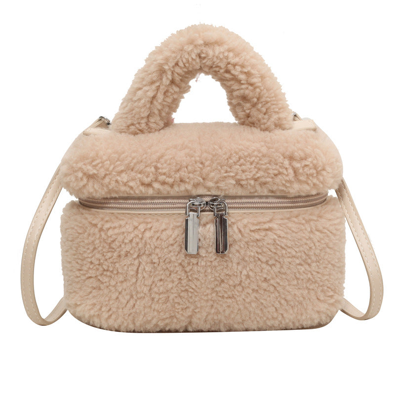 Autumn/Winter Lamb Wool Women's Plush Bag