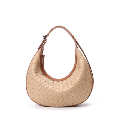 Design Niche Genuine Leather Bag Women's Woven