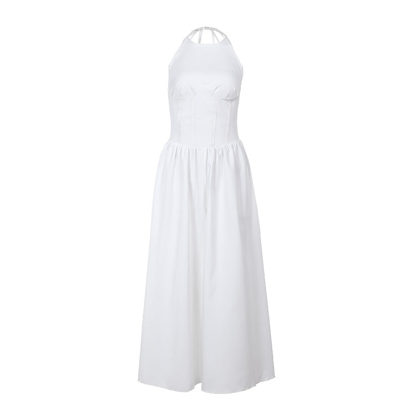 Women's Split Halter Sleeveless Dress