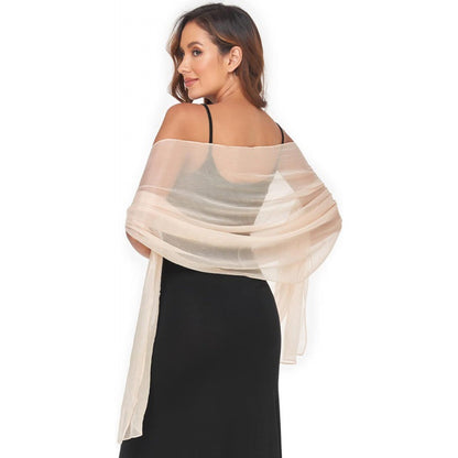 Sun Protection Clothing Chiffon Shawl Long Thin Silk Scarf