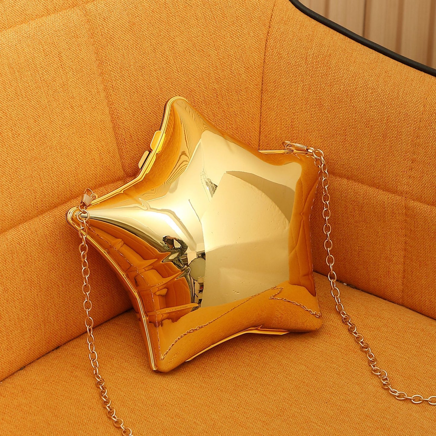 Five-pointed Star Dinner Chain Messenger Bag for Women