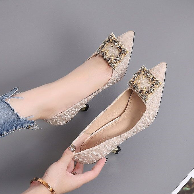 Women's Rhinestone Stiletto High Heels