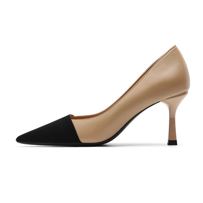 Color-Block Stiletto Pumps Chic Commuter