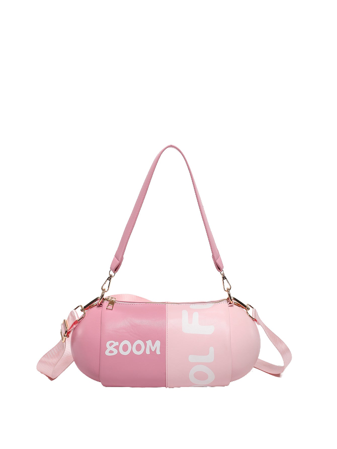 Contrast Color Capsule Shell Crossbody Bag for Women