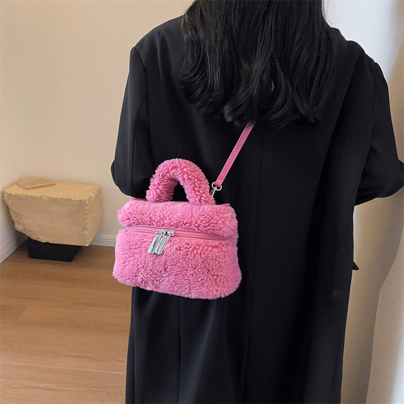 Autumn/Winter Lamb Wool Women's Plush Bag