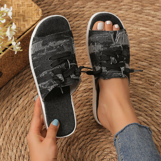 Plus Size Women's Canvas Sandals