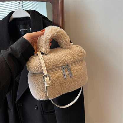 Autumn/Winter Lamb Wool Women's Plush Bag