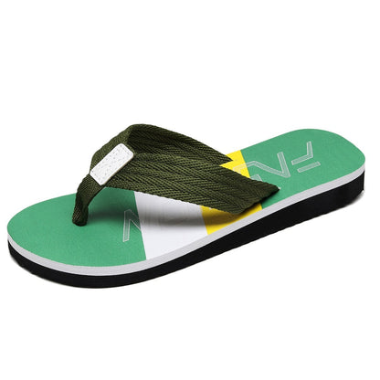 Fashion Colorblock Men's Summer Slippers