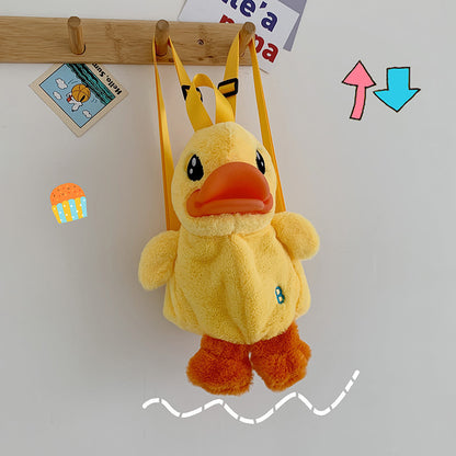 Yellow Duck Plush Children's Backpack