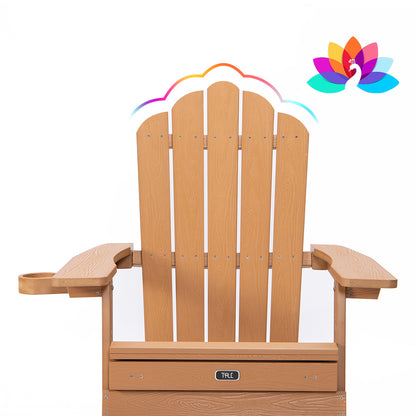 TALE Folding Adirondack Chair with Ottoman & Cup Holder