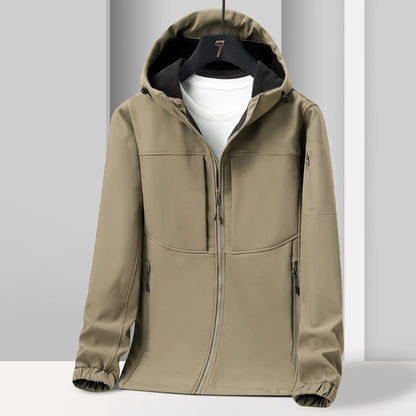 Spring Autumn And Winter Soft Shell Jacket Male