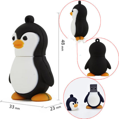 Cartoon Penguin USB Drive 3.0