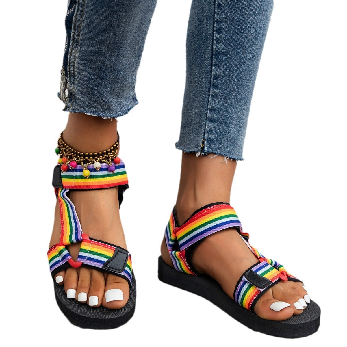 National Style Velcro Sandals