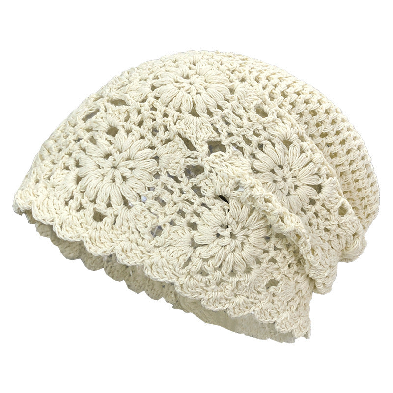 Handmade Crochet Hollow Wool Pile Cap