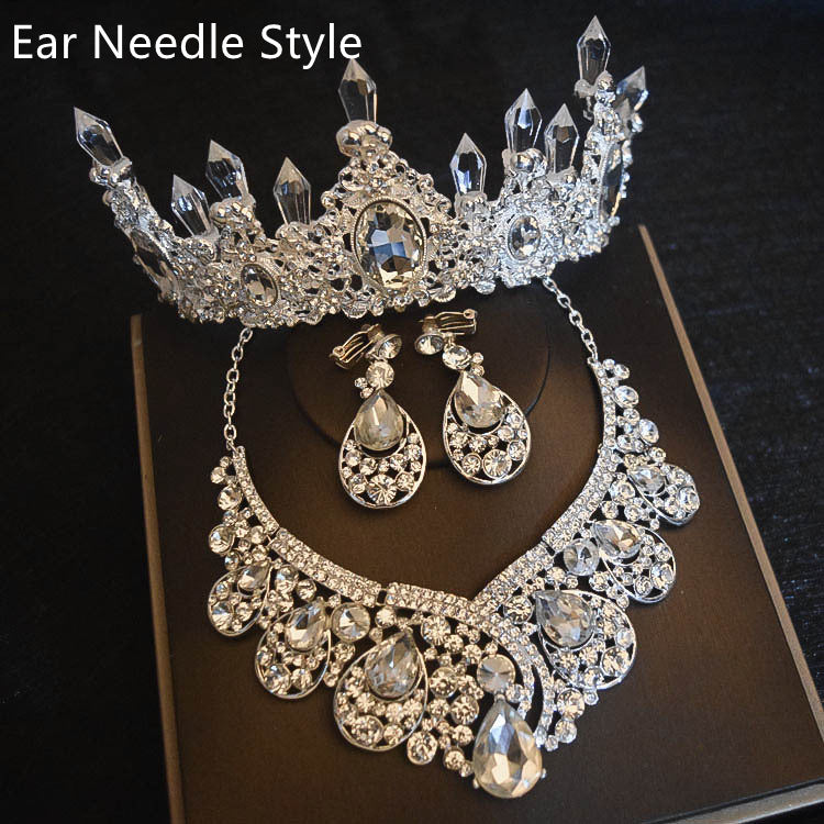 Bridal Flowers Headdress & Jewelry Set