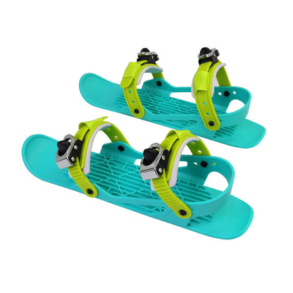 Mini Ski Skates Portable Short Skiboard Adjustable Skates Shoes For Snow