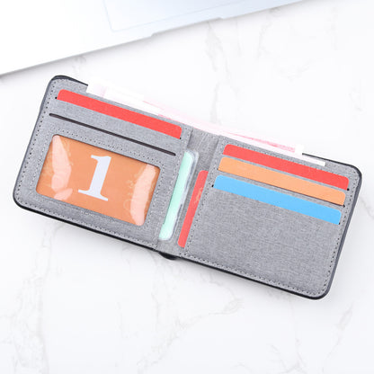 Personalized Trendy Contrast Color Men's Wallet