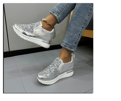 Sequin Thick Sole Casual Shoes