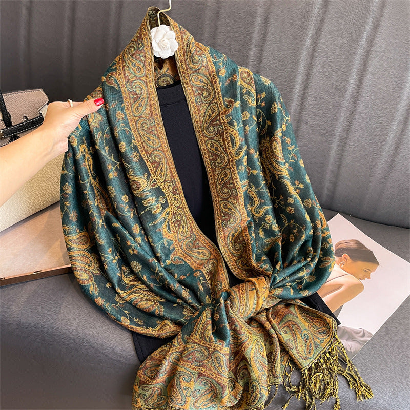 Cashmere Shawl Women's Printed Warm Scarf