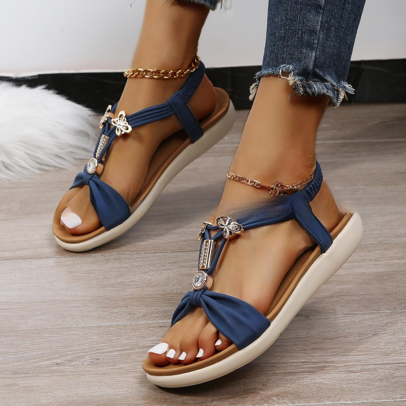 Bohemian Butterfly Platform Sandals