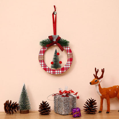 Cedar Tree Christmas Scene Setting Decorations