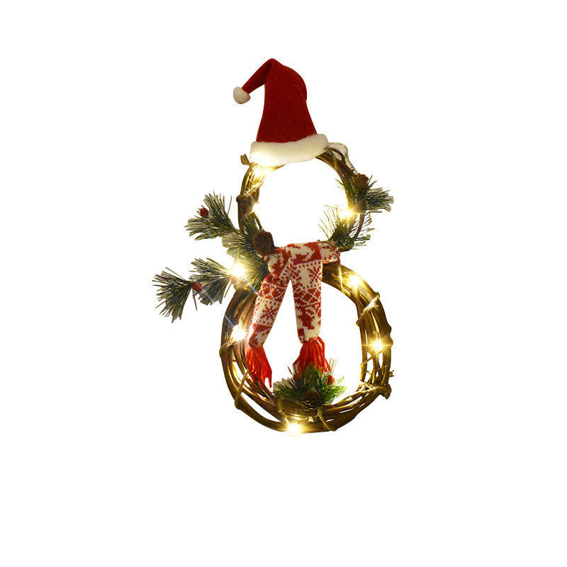 Christmas Lights Vine Circle Decoration