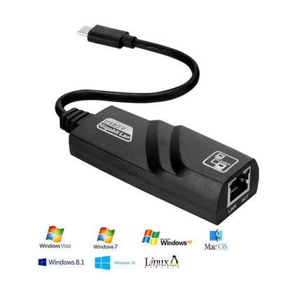 Type-C to Gigabit Ethernet Adapter with USB 3.1 Port